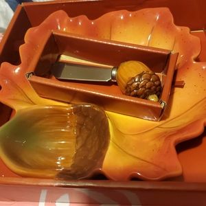 Harvest Leaf & Acorn Knife Set - FALL/Thanksgiving